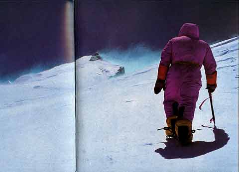 
Pierre Royer near Manaslu Summit May 3, 1989 - Montagnes de l'esprit book
